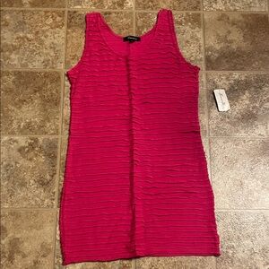Forever 21 Fuchsia Textured Bodycon Tank Dress